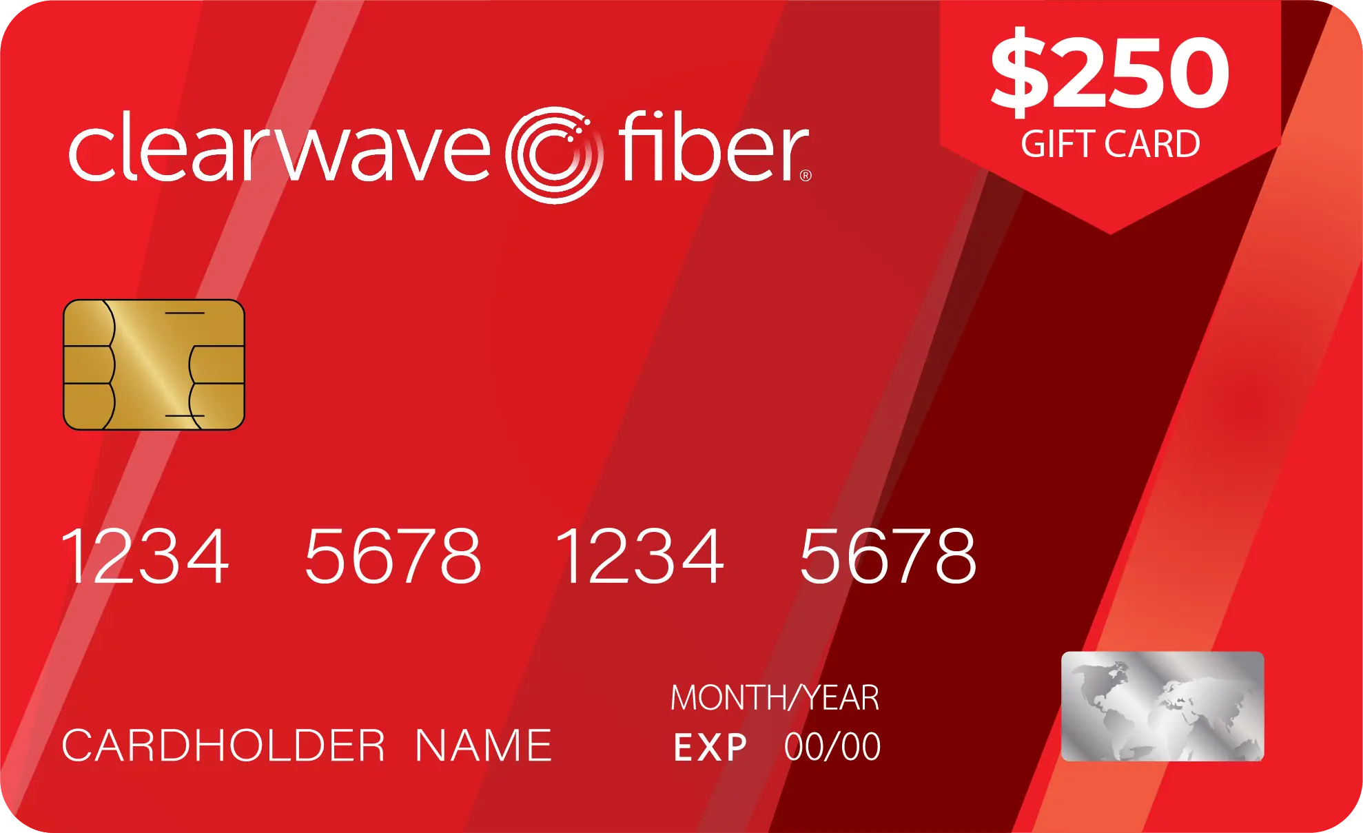 Sample $250 Clearwave Fiber gift card